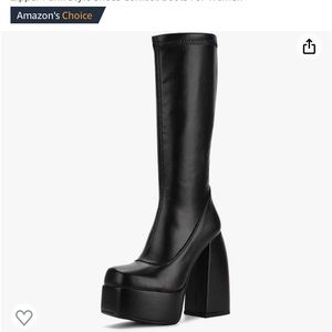 Black boots- calf high